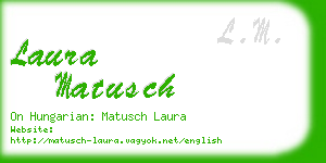 laura matusch business card